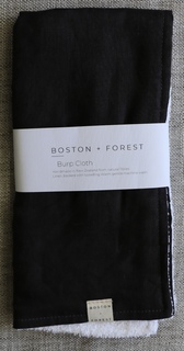 Boston & Forest Burp Cloth (Black)